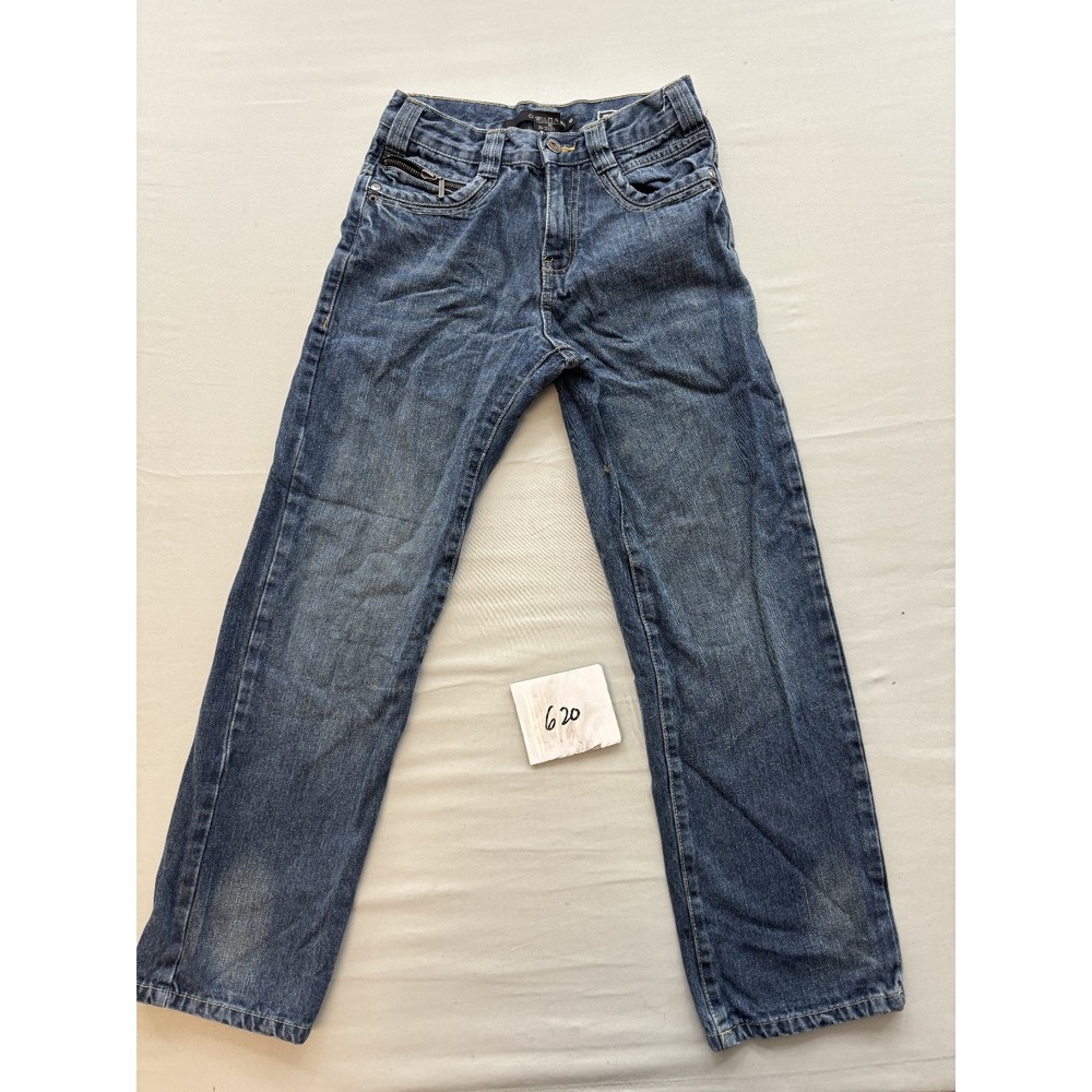 Calvin Klein Jeans Boys Size 10 Straight Fit Medium Wash Blue Denim Pants